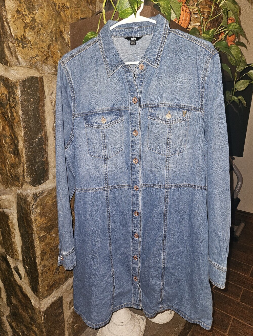 Frye Denim Dress 💙 XXL - Picture 6 of 9